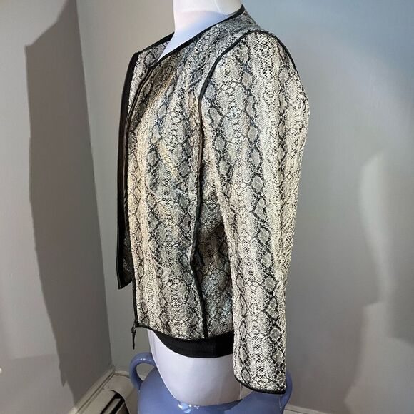 MSSP Max Studio Special Produxts Zip up Snakeskin Jacket! Alanis Morissette! Med - Picture 3 of 12